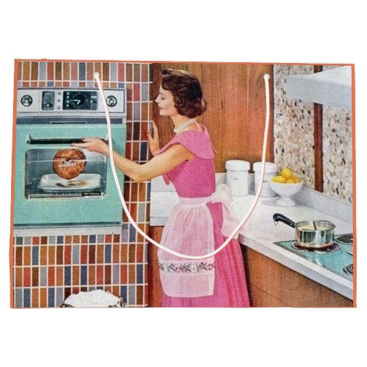 retro  keukendame groot cadeauzakje (Achterkant)