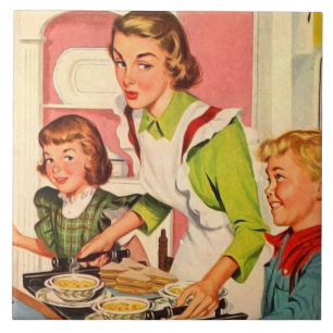 retro  keukendecor tegeltje