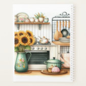 Retro Keukengerechten en Zonnebloemen Planner (Achterkant)