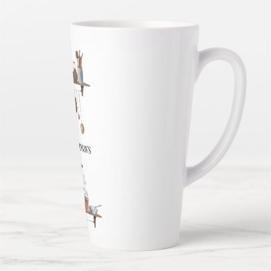  retro keukengerei latte mok (Rechts)