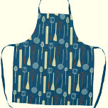 Retro keukengerei schort<br><div class="desc">Leuke retro keukenapparatuur en gebruiksvoorwerpen voor uw favoriete chef-kok,  kok,  bakker of grillexpert. Originele kunst van Nic Squirrell.</div>