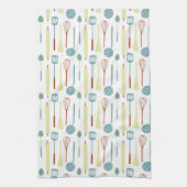 Retro keukengerei theedoek (Verticaal)