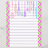 Retro keukengerei zigzag chevron (Achterkant)