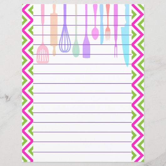 Retro keukengerei zigzag chevron (Achterkant)