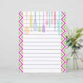 Retro keukengerei zigzag chevron (Staand voorkant)