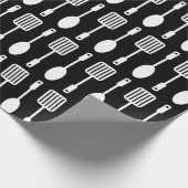 Retro Keukenkeukengereedschap Patroon Cadeaupapier (Hoek)