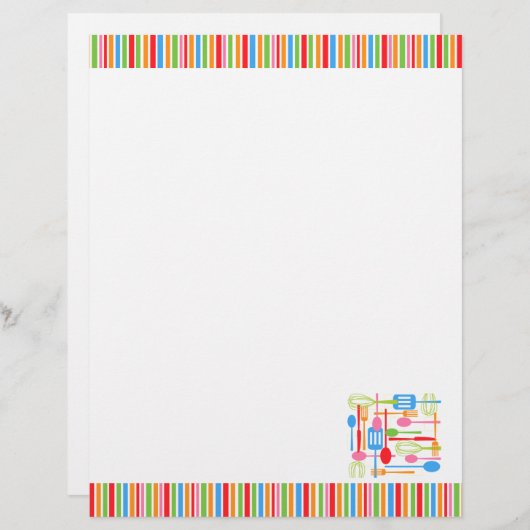 Retro Keukenkookapparatuur Blank Recipages (Voorkant / Achterkant)