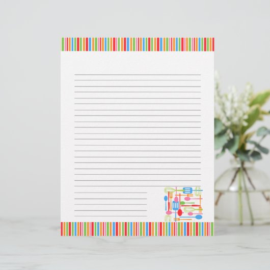 Retro Keukenkookapparatuur Blank Recipages (Staand voorkant)