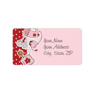 Retro keukenlabel etiket