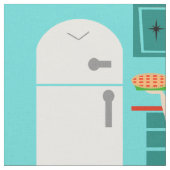 Retro keukenstof stof (Close Up)