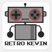 Retro Kevin Sticker (Voorkant)