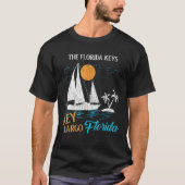 Retro Key Largo Family Vacking Matching F T-shirt (Voorkant)