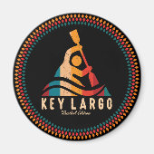 Retro Key Largo Kajakken Magneet (Voorkant)