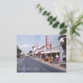 Retro Key West Florida Briefkaart (Staand voorkant)