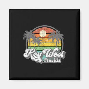 Retro Key West Florida Keys Nostalgische 70's Stra Magneet