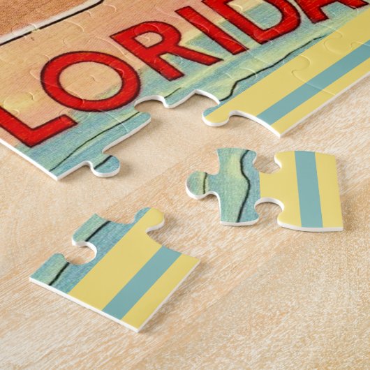 Retro Key West-groet Legpuzzel (Zijkant)