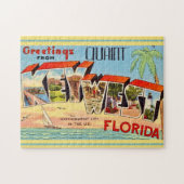 Retro Key West-groet Legpuzzel (Horizontaal)