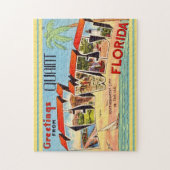 Retro Key West-groet Legpuzzel (Verticaal)