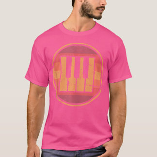 Retro Keys - Pianoles Piano Speler Piano Thee T-shirt