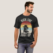  Retro Kick de dust op Cowboy Cowgirl T-shirt (Voorkant volledig)