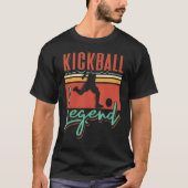 Retro Kickball Legend Sports  Kick Ball Pla T-shirt (Voorkant)