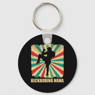 Retro Kickboksen Nana Oma Van Kickbokser Martial Sleutelhanger