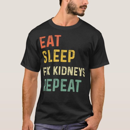 Retro Kidney Gifts Nephrology Nurse Gift T-shirt (Voorkant)