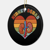 Retro Kidney Squad Team Nephrology Neurse Dialyse Keramisch Ornament (Links)