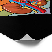 Retro Kidney Squad Team Nephrology Neurse Dialyse Poster (Hoek)