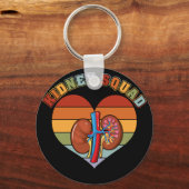 Retro Kidney Squad Team Nephrology Neurse Dialyse Sleutelhanger (Voorkant)