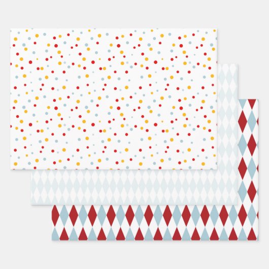 Retro Kids Circus Inpakpapier Vel (Set)