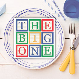 Retro Kids Party Decor for Baby Boy 1st Birthday Servet