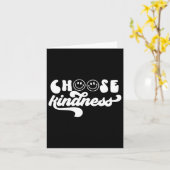  Retro Kies Kindness Smile Face Inspirati Kaart (Gele Bloem)