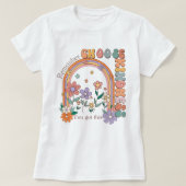 Retro kiest Shirt Kindness voor Gif, kies Soort (Design voorkant)