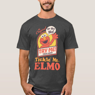 Retro Kietel Me Elmo Zwaaiende Grafiek T-shirt