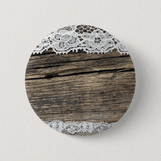retro kijk met oude kant ronde button 5,7 cm