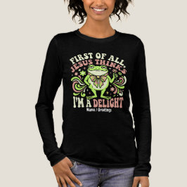  Retro Kikker Jezus Denkt Dat Ik Een Genot Ben Gra Tri-Blend Shirt