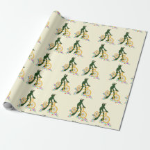 Retro kikker op fiets met bloemen