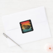 RETRO KIKKER VIERKANTE STICKER (Envelop)