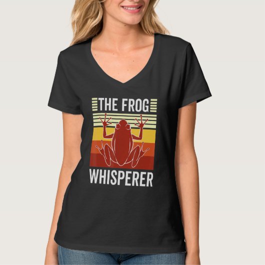 Retro Kikkervisfluisteraar T-shirt (Voorkant)