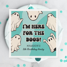 Retro Kinder Boy Halloween Verjaardagsfeestje Servet