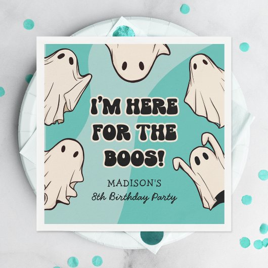 Retro Kinder Boy Halloween Verjaardagsfeestje Servet