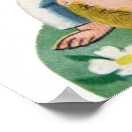 Retro  kinder Valentijn poster (Hoek)