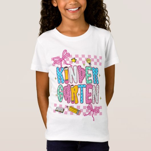 Retro Kindergarten  T-shirt (Voorkant)