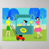 Retro Kinderlimonade Poster (Voorkant)