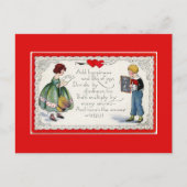 Retro KinderValentijn Feestdagenkaart (Voorkant)