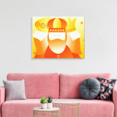 Retro Kings Canvas Afdruk (Insitu (Woonkamer))