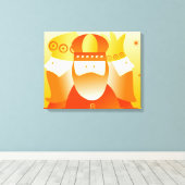 Retro Kings Canvas Afdruk (Insitu (Houten vloer))