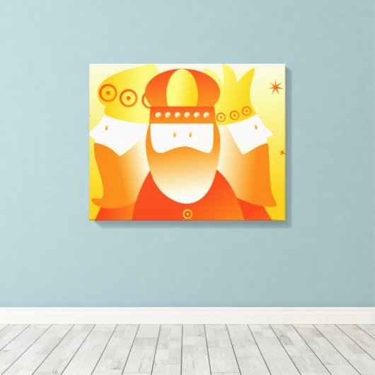 Retro Kings Canvas Afdruk (Insitu (Houten vloer))
