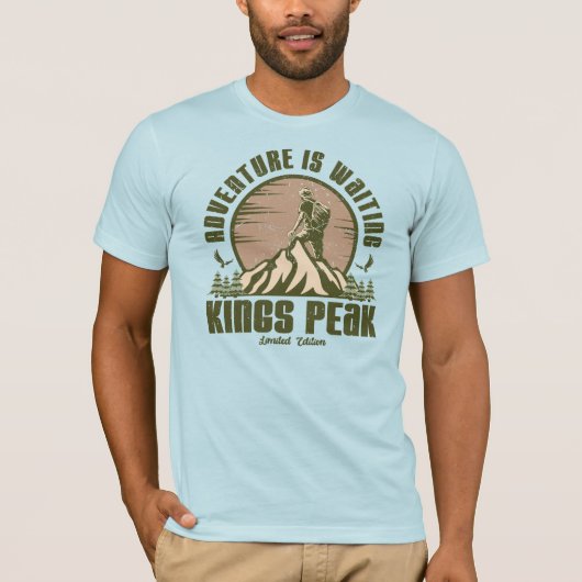 Retro Kings Peak Hike T-shirt (Voorkant)